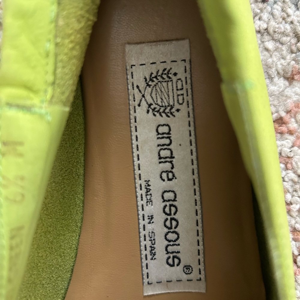 Andre Assous Vibrant Green Footwear